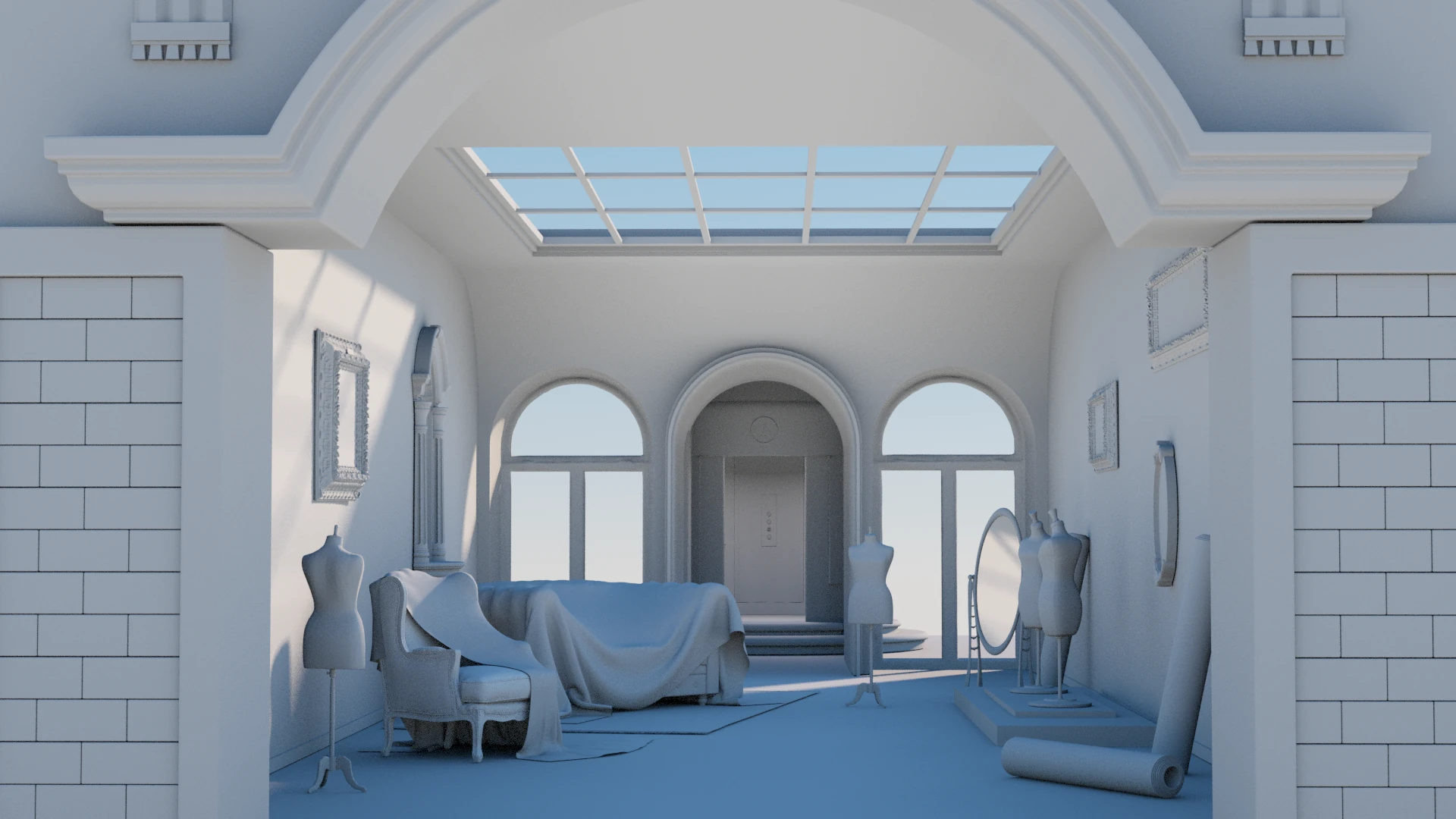 Salon couture large